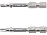 SCREWDRIVER BITS 1/4 50MM T15 2 PCS NI (YT-78032)