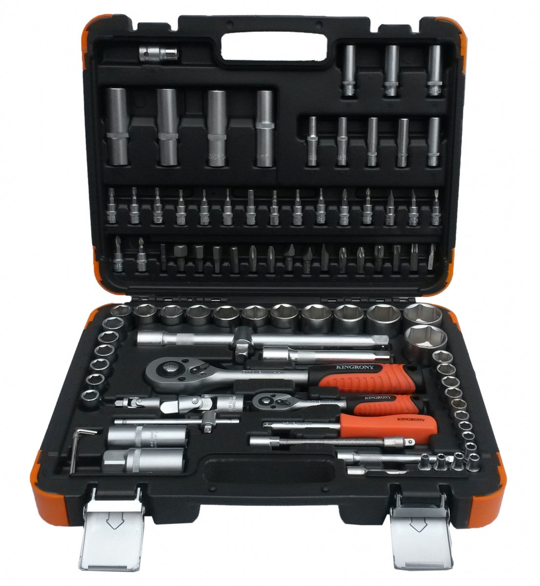 SOCKET AND WRENCH SET 94 PIECES, 1/4" + 1/2" (KR121094C)