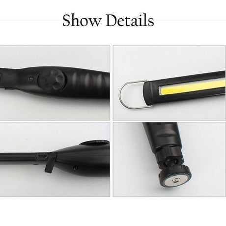 COB-LED WORK LAMP | ULTRA SLIM TYPE | MULTI-POSITION | MAGNETIC | USB (CSW581)