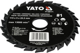 DISC/CUTTER FOR WOOD 115 MM, NO1 (YT-59171)