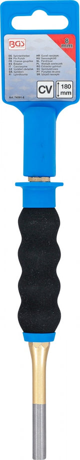 PIN PUNCH | WITH HAND PROTECTION | 180 MM | 8 MM (74591-8)