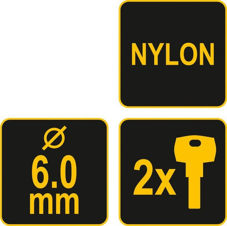 SAFETY PADLOCK WITH NYLON ISOLATED BODY (77100)