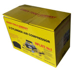 AIR COMPRESSOR 2X30MM CYLINDERS, PU HOSE 12V (BST1023-1)