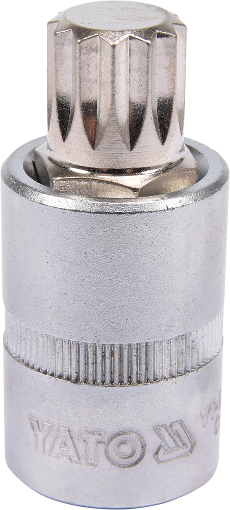 SOCKET BIT SPLINE 1/2" M16 L55MM (YT-04346)