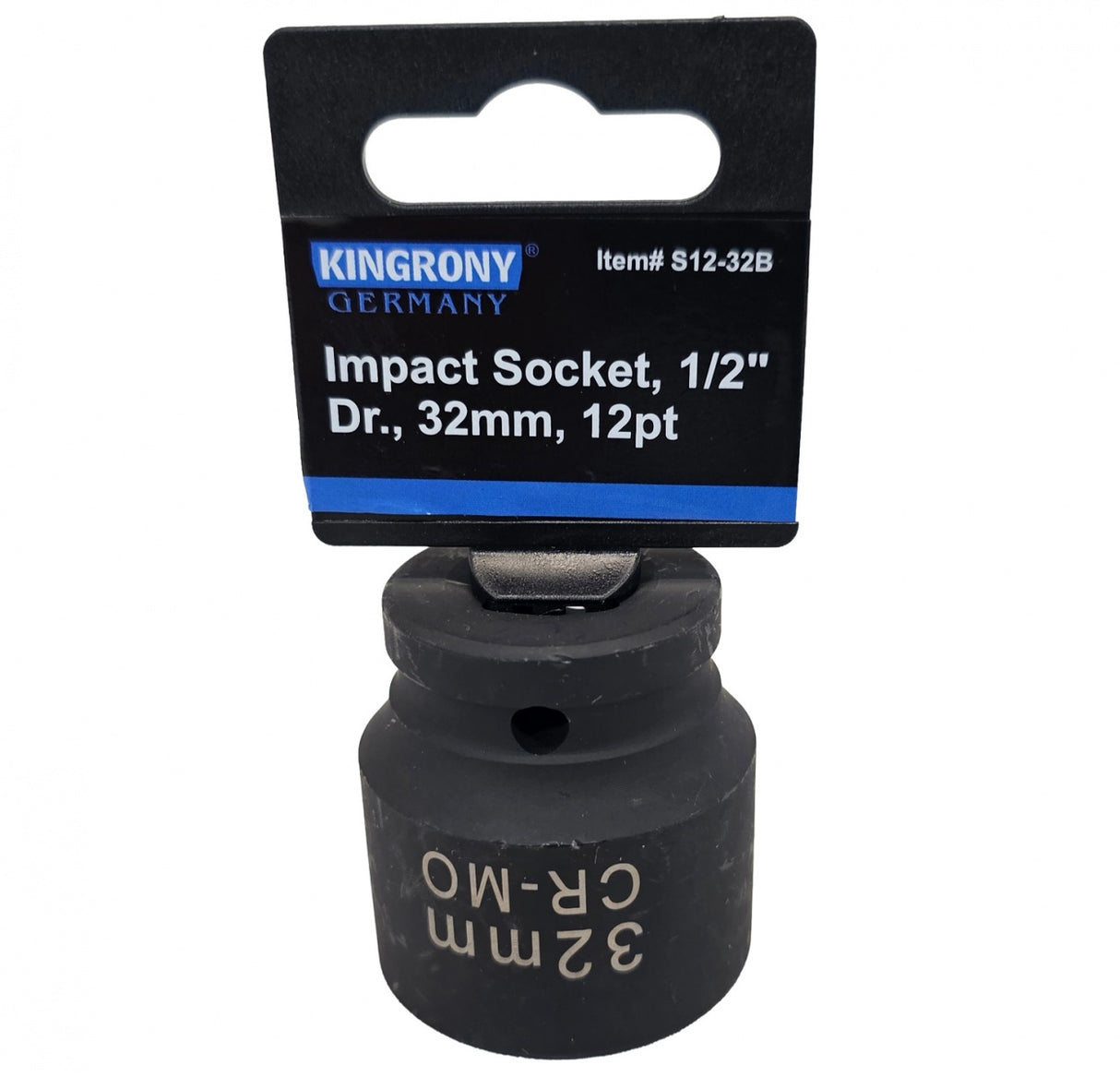 IMPACT SOCKET | 12-POINT | 12.5 MM (1/2") | 32 MM (S12-32B)