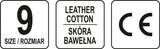 LEATHER ASSEMBLY GLOVES SIZE 9 RED (YT-746419)
