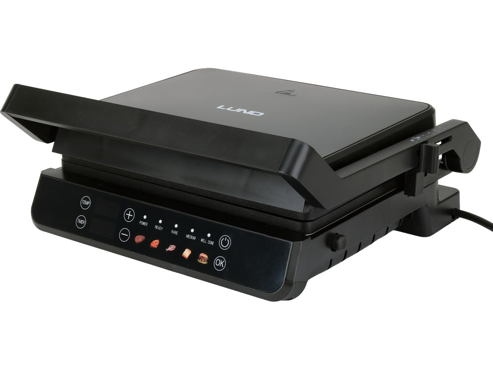 ELECTRIC GRILL, WAFFLE MAKER 2IN1 2000W, LED CONTROL PANEL (67440)