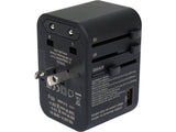 TRAVEL ADAPTER UNIV. USB, USB-C 65W (YT-81303)