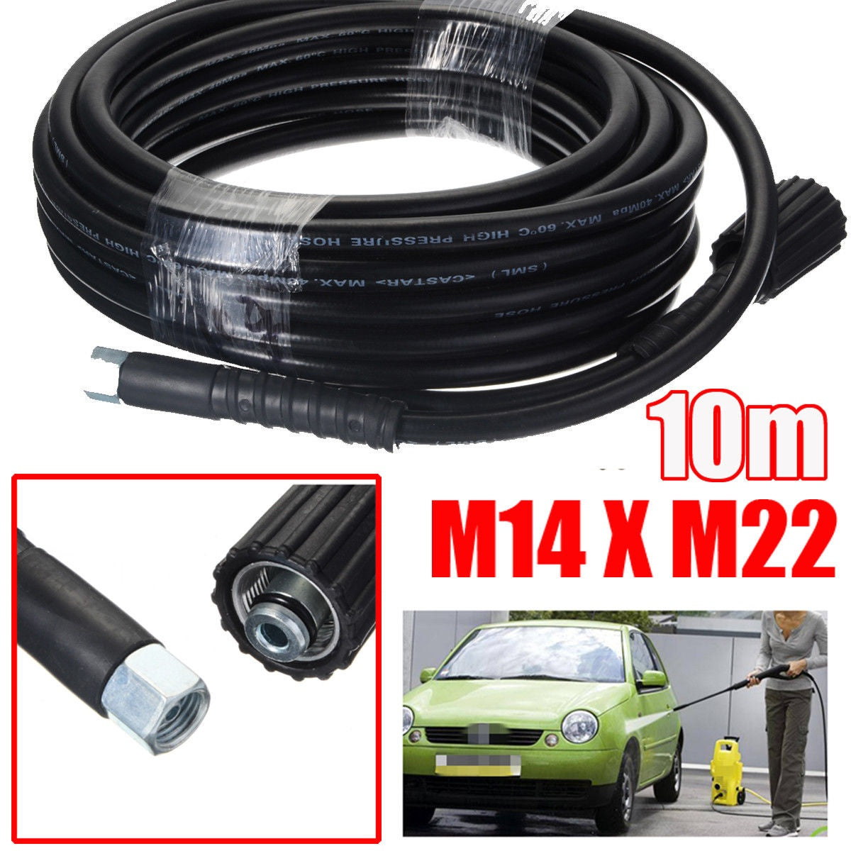 HIGH PRESSURE WASHING HOSE | 10 M (SK3280)