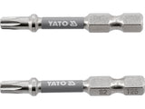 SCREWDRIVER BITS 1/4 50MM T25 2 PCS NI (YT-78034)