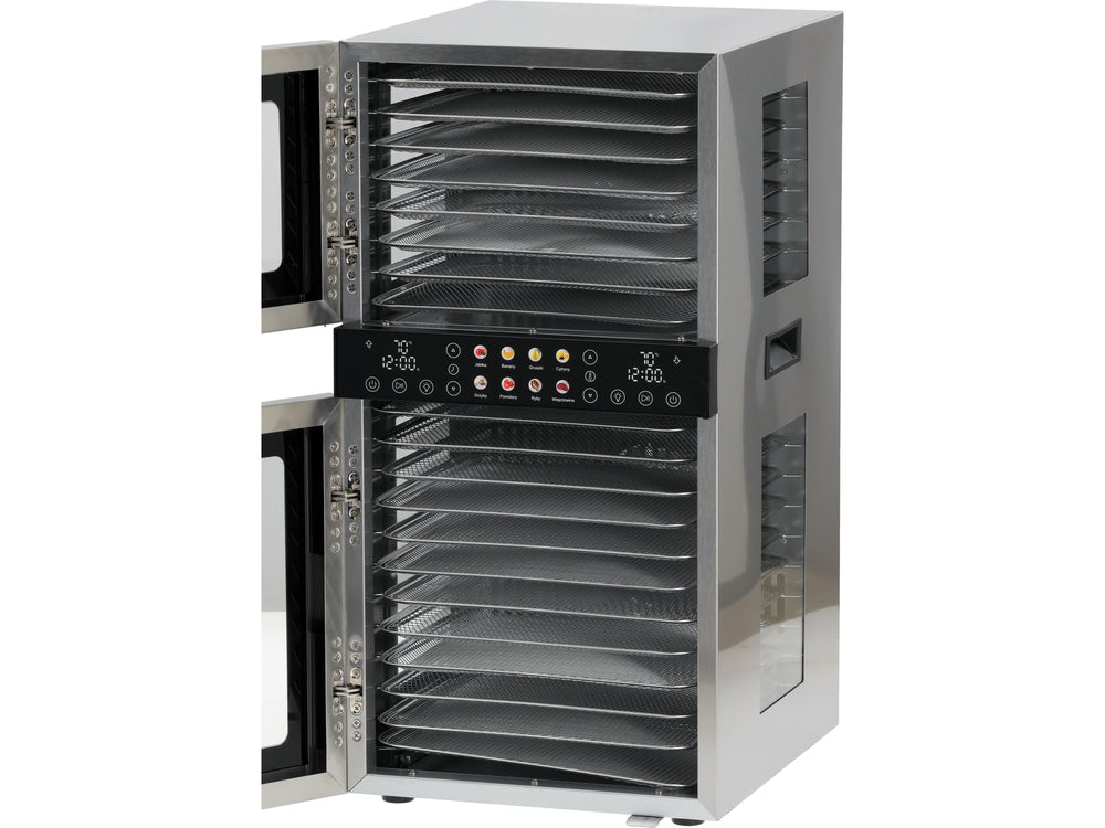 FOOD DEHYDRATOR: MUSHROOMS / BERRIES / FRUITS, ETC. | 20 TRAYS | 1500W (YG-16001)