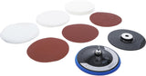 GRINDING AND POLISHING SET | Ø 180 MM | 8 PCS. (74380)