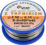 SOLDER SN60PB40 2.5MM 100G (76822)