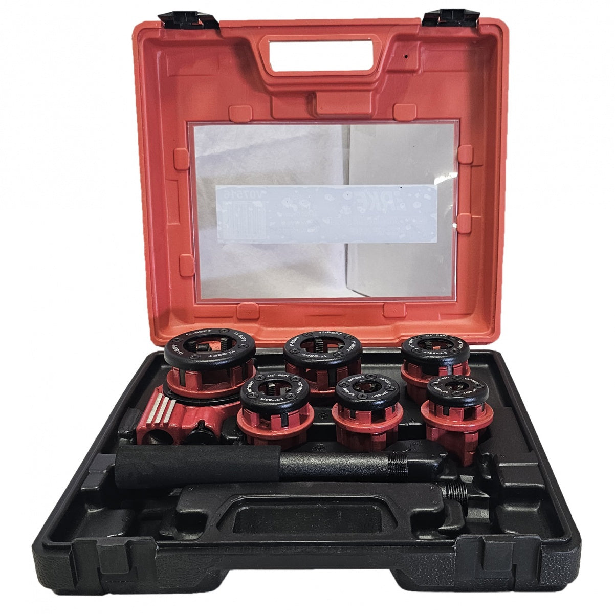 PIPE THREADING SET | PROFI | WITH RATCHET | 6 PCS. (EQ-7516)