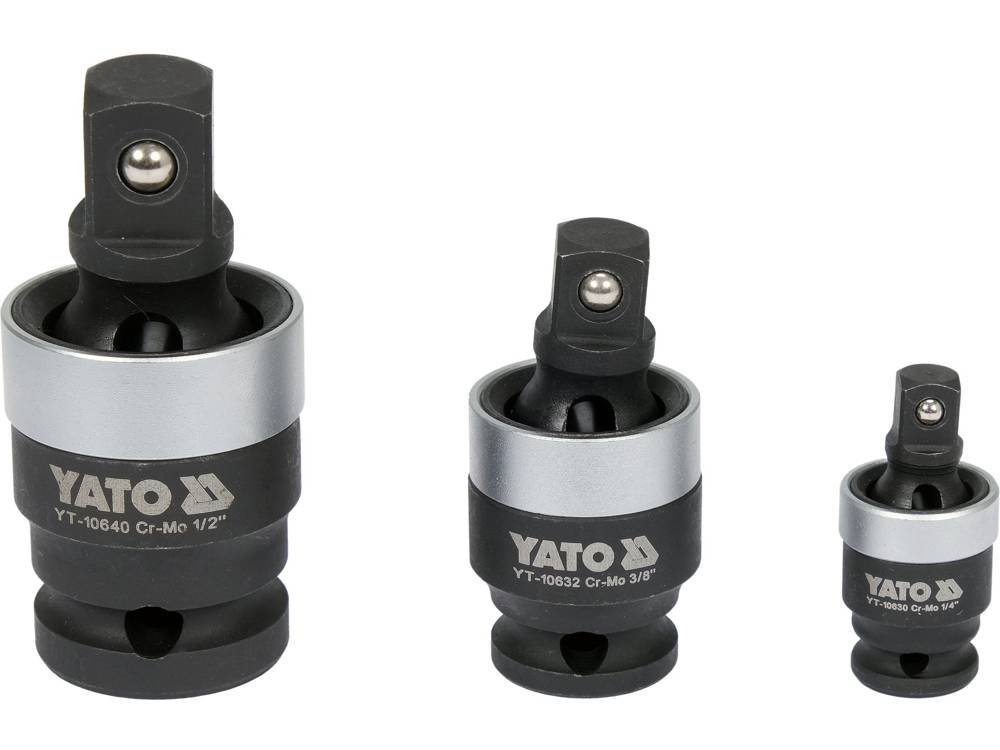IMPACT UNIWER JOINT SET 1/4', 3/8", 1/2" (YT-10642)