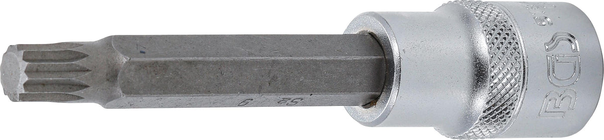 BIT SOCKET | LENGTH 100 MM | 12.5 MM (1/2") DRIVE | SPLINE (FOR XZN) | M9 (5184-M9)