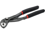 PLUMBING PLIERS FOR LARGER DIAMETER PIPES | PUSH-BUTTON LOCKING | 175 MM (YT-20895)