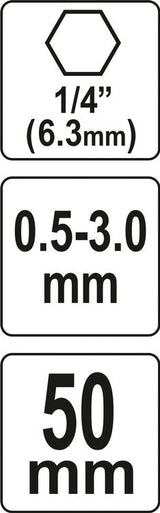 KEYLESS CHUCK SNAP-OUT 0.5-3.0MM HEX (YT-04644)