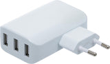 UNIVERSAL USB CHARGER | 3 USB PORTS | MAX 3.4 A TOTAL MAX. 2.4 A / USB | 110 - 240V (3377)
