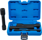 TWIST SOCKET SET (SPIRAL PROFILE) / SCREW EXTRACTOR, DEEP | 12.5 MM (1/2") DRIVE | 17 - 21 MM | 4 PCS. (5264)