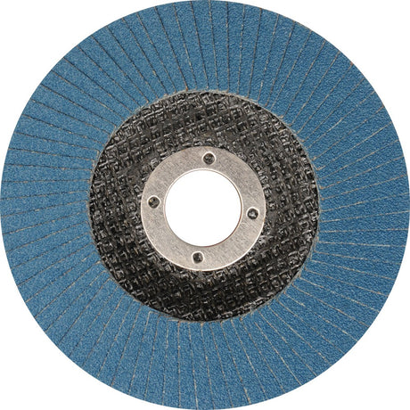 FLAP GRINDING DISC CONVEX SHAPE BLUE 125 MM P80 INOX (YT-83334)