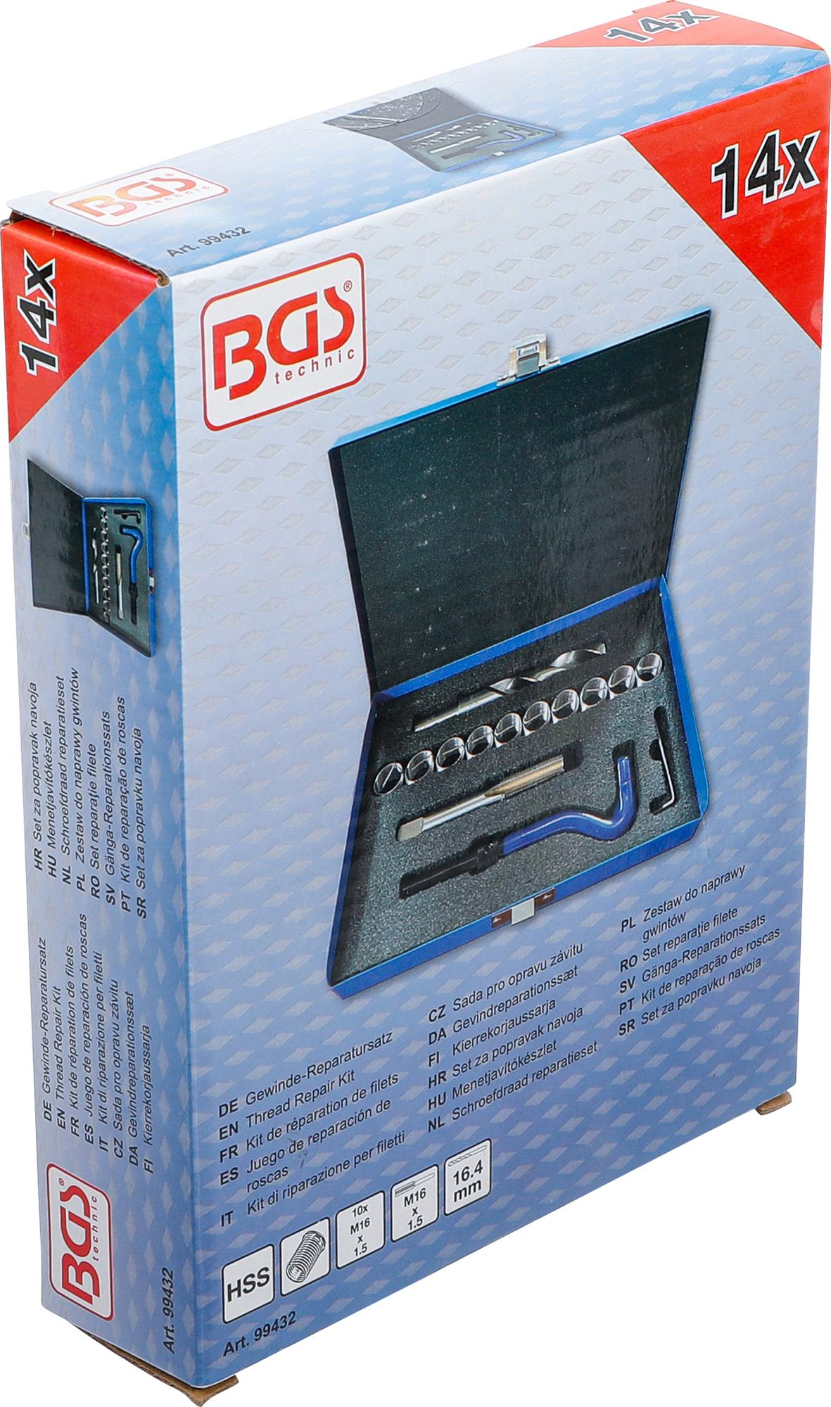 THREAD REPAIR KIT | M16 X 1.5 | 14 PCS. (99432)