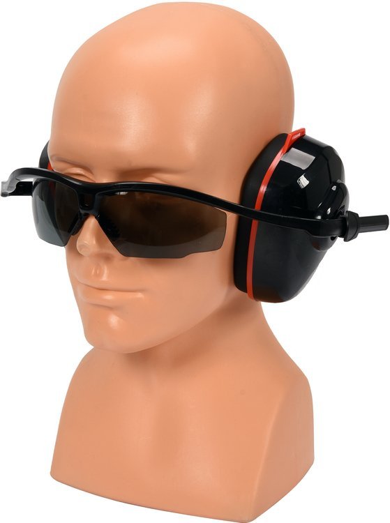 COMBINED EYE&EAR PROTECT. MUFFS GREY (YT-74635)