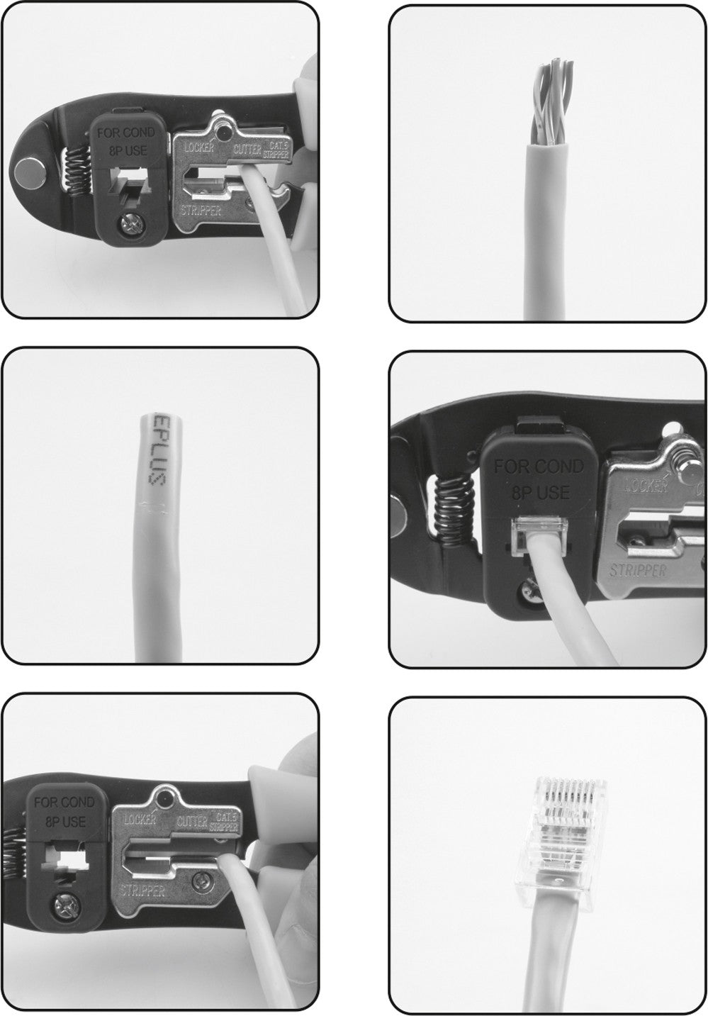 PLIERS FOR NETWORK CONNECTORS | 4P-6P-8P (YT-2242)