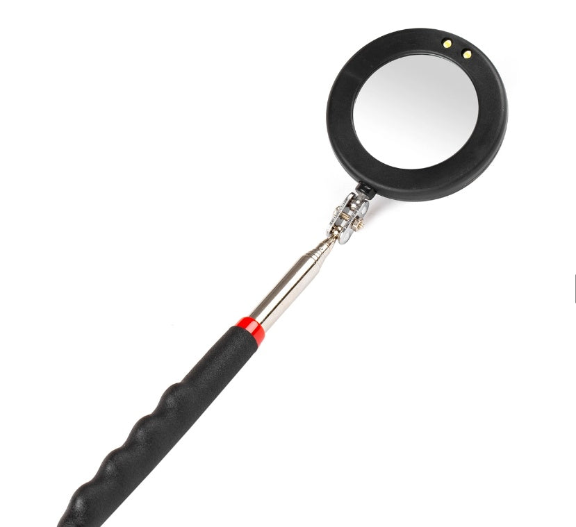 TELESCOPIC INSPECTION MIRROR LED | ROUND | 285-875 MM | Ø 50 MM (LM35T)