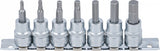 BIT SOCKET SET | 10 MM (3/8") DRIVE | INTERNAL HEXAGON 1/8" - 3/8" | INCH SIZES | 7 PCS. (5104)