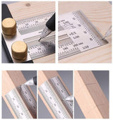 MARKING / SCRIBING RULER | STAINLESS STEEL | SQUARE | 180 MM (SR180)