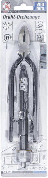 SPRING LOADED WIRE SPINNING PLIERS | WITH SPRING | 200 MM (1480)
