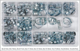 DOUBLE EAR HOSE CLAMP ASSORTMENT (YT-06784)