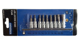 PRESSED BIT SET | 6.3 MM (1/4") | T-STAR (TORX) T10 - T50 | 9 PCS. (KR144010)