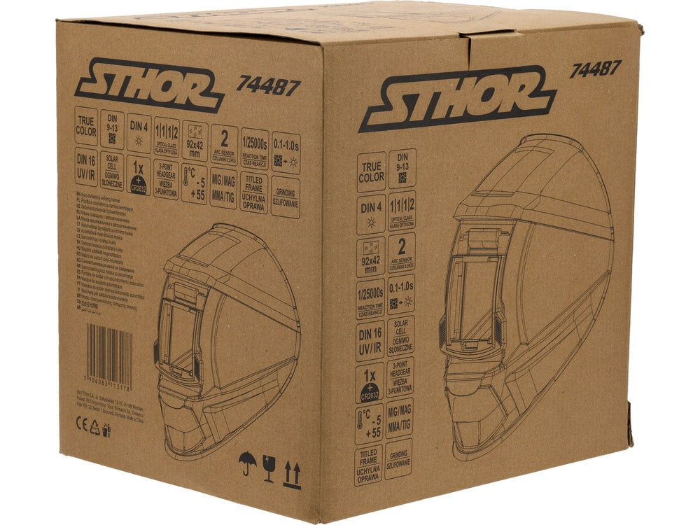 WELD. HELMET TRUE COLOR HINGED ADF (74487)