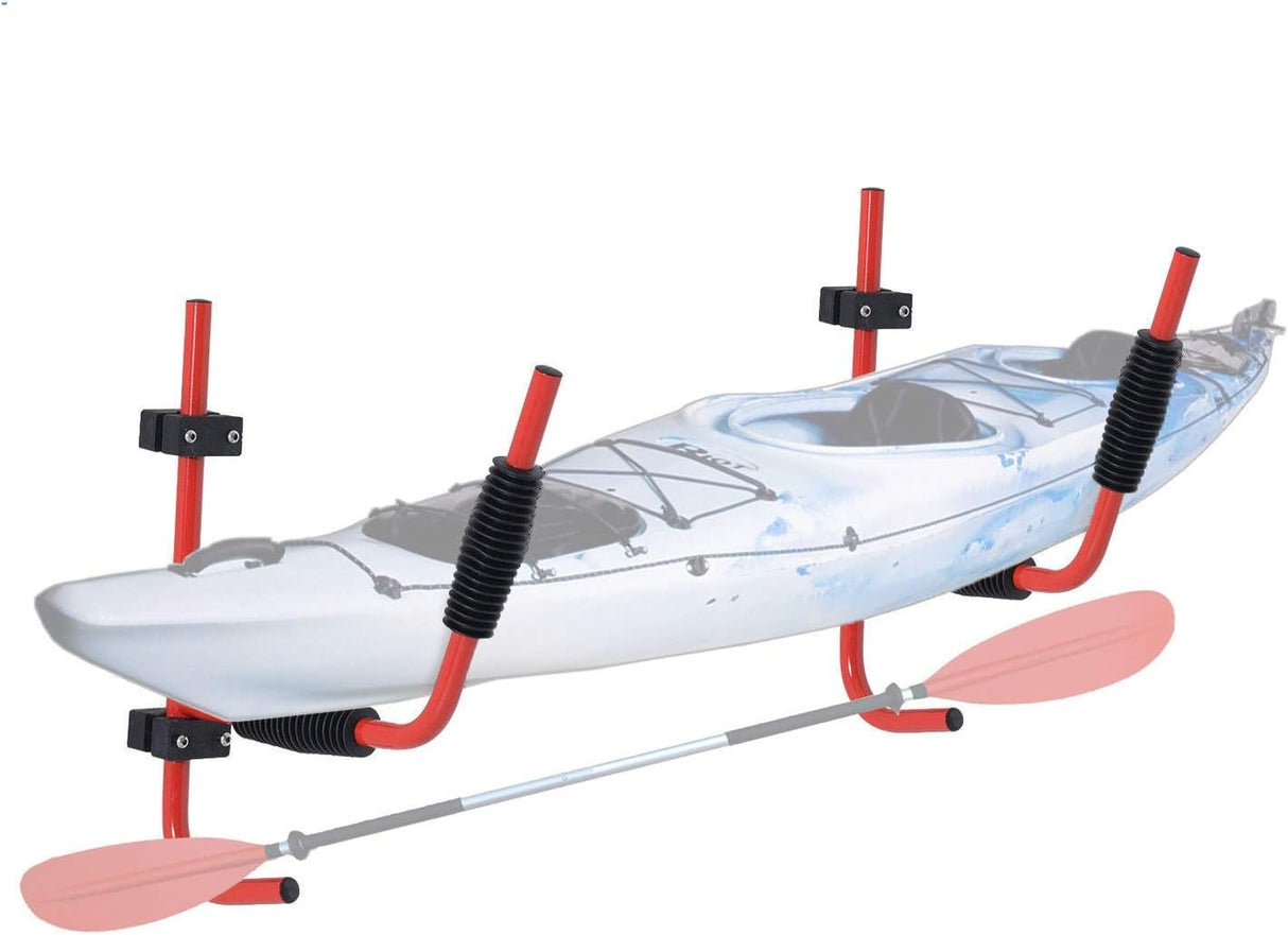 WALL-MOUNTED FOLDING KAYAK AND PADDLE RACK (DR2F)