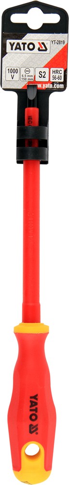 INSULATED SCREWDRIVER 1000V 6.5X150MM (YT-2819)