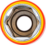 VDE SOCKET, HEXAGON | 12.5 MM (1/2") DRIVE | 22 MM (72072)