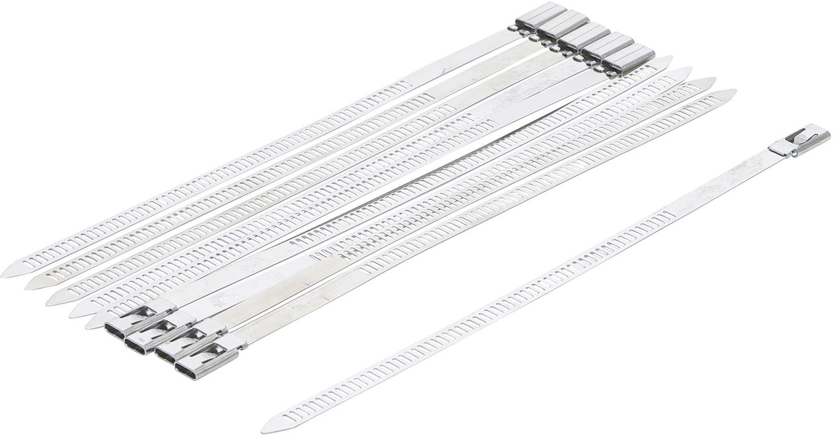 CABLE TIE ASSORTMENT | STAINLESS STEEL | 7.0 X 200 MM | 10 PCS. (80780)
