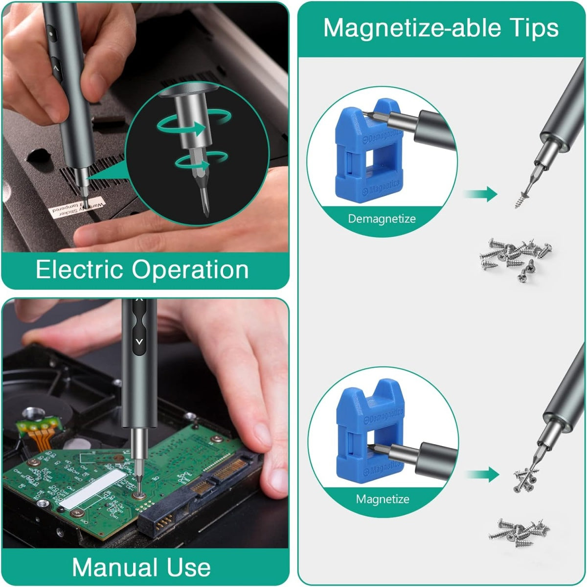 PRECISION SCREWDRIVER SET | ELECTRIC | 120 IN ONE (PS120K)