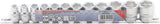 SOCKET SET, HEXAGON | 10 MM (3/8") DRIVE | 8 - 19 MM | 12 PCS. (9104)