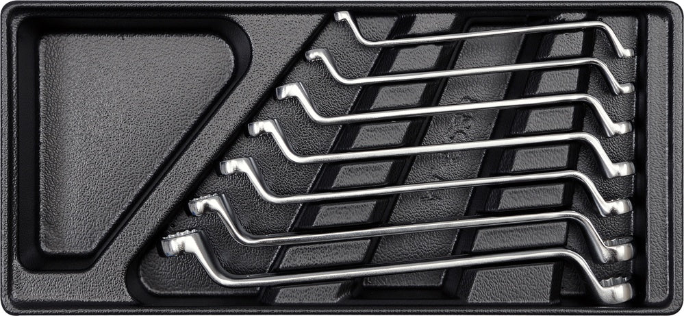 PVC TRAY WITH 7PCS RING SPANNERS 6-19 (YT-5533)