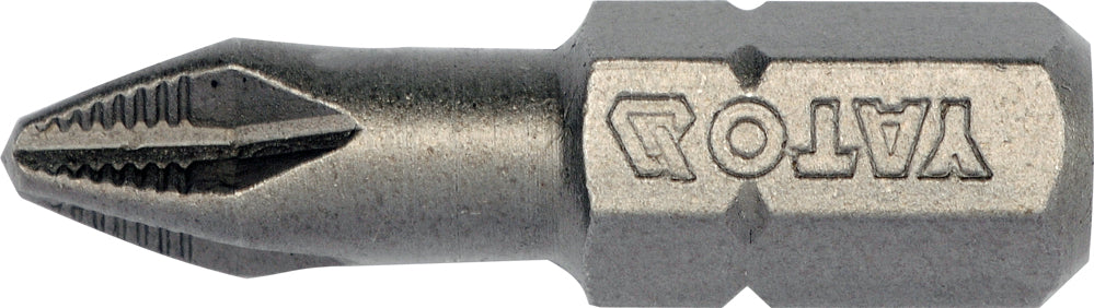 SCREWDRIVER BITS 10PCS  PH2X25MM S2 (YT-04752)