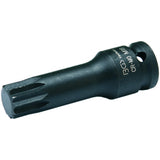 IMPACT BIT SOCKET | LENGTH 78 MM | 12.5 MM (1/2") DRIVE | SPLINE (FOR XZN) | M18 (5184-M18)