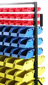 STORAGE CONTAINER WITH 90 BOXES, PALLET AND WHEELS 1300X650X575MM (B005)