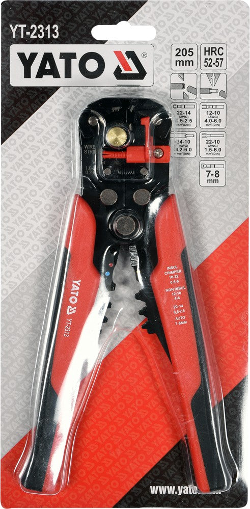 MULTIFUNCTION WIRE STRIPPER 205MM (YT-2313)