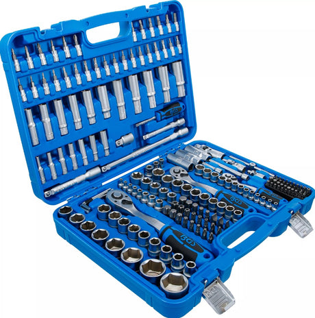 SOCKET SET HEXAGON | 6.3 MM (1/4") / 10 MM (3/8") / 12.5 MM (1/2") DRIVE | 192 PCS. (2243)