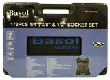 TOOL SET | 6.3 MM (1/4") / 10 MM (3/8") / 12.5 MM (1/2") | 173 PCS. (BS121173)