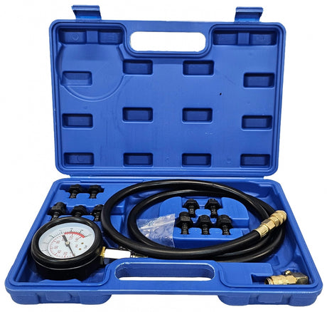 OIL PRESSURE GAUGE | WITH LONG HOSE AND ADAPTERS (HS-A3453)