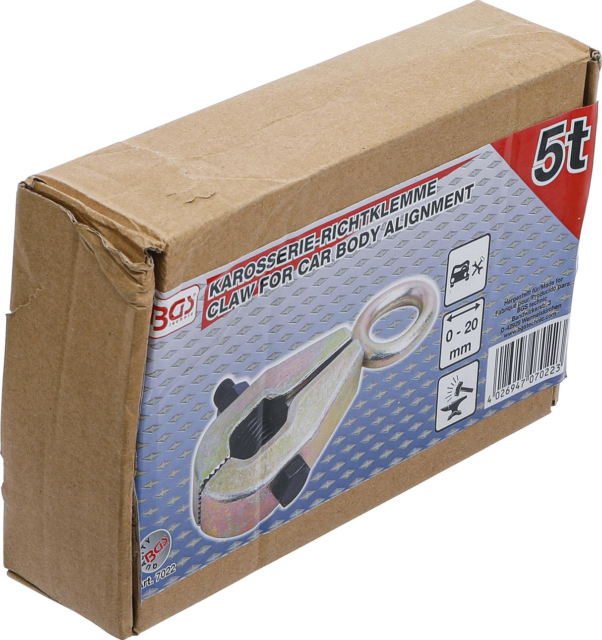 CAR BODY ALIGNMENT CLAW | TWO PULLING DIRECTIONS | MAX. 5 T (7022)